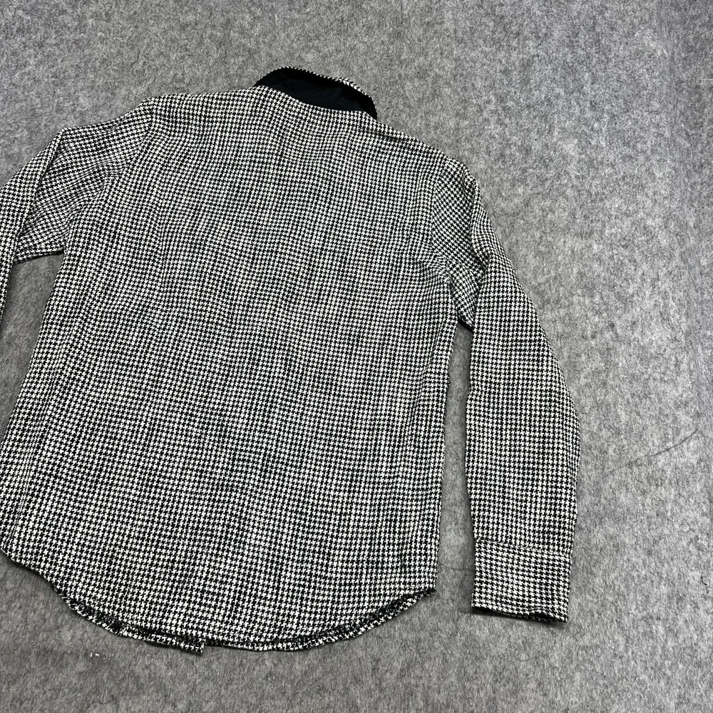 Abercrombie & Fitch Jacket Womens S Black Houndstooth Oversized Button Preppy‎